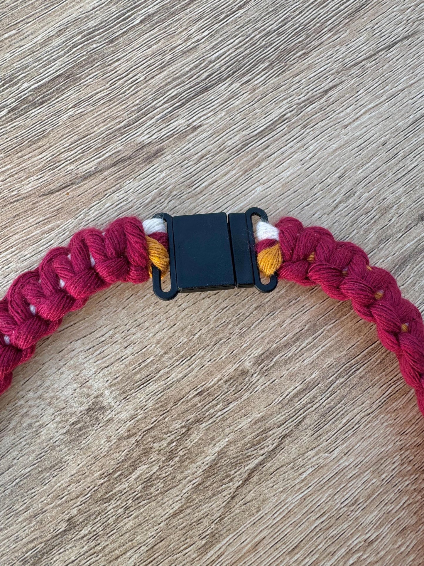 Handmade Macrame Flower Lanyard | Custom ID Holder with Breakaway Clip