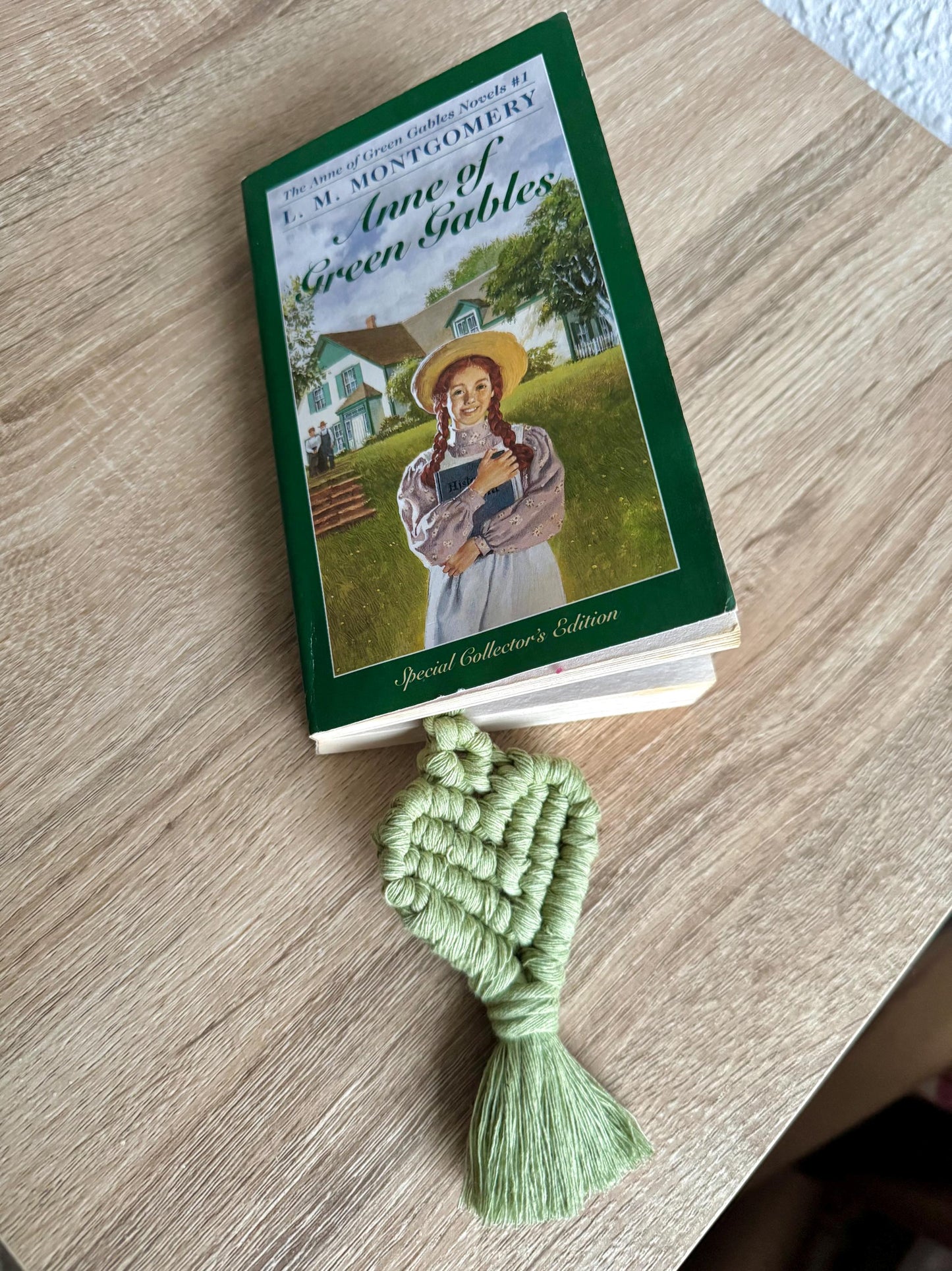 Macrame Heart Bookmark | Ready-to-Post Studio Sample | Handmade Page Marker | Valentine's Day Gift