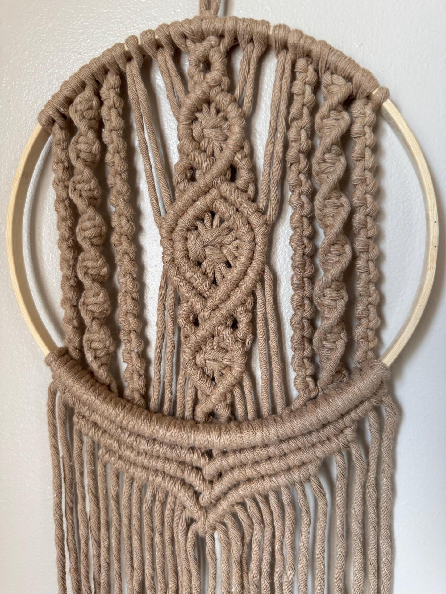 Handmade Macrame Dreamcatcher | Ready-to-Post Studio Sample | Wedding Decor Wall Hanging