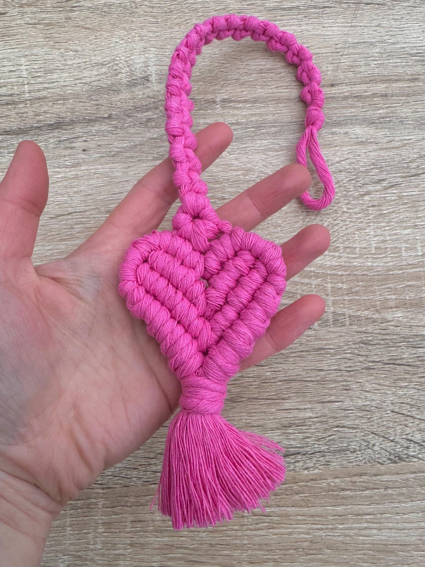 Macrame Heart Bookmark | Ready-to-Post Studio Sample | Handmade Page Marker | Valentine's Day Gift