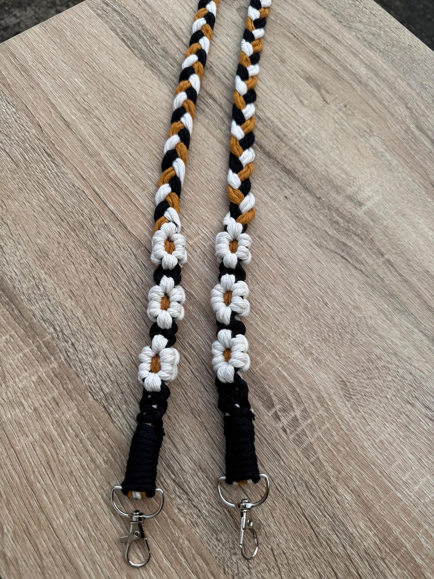 Floral Macrame Crossbody Strap | Handmade Custom Braided Strap | Boho Small Bag Accessory