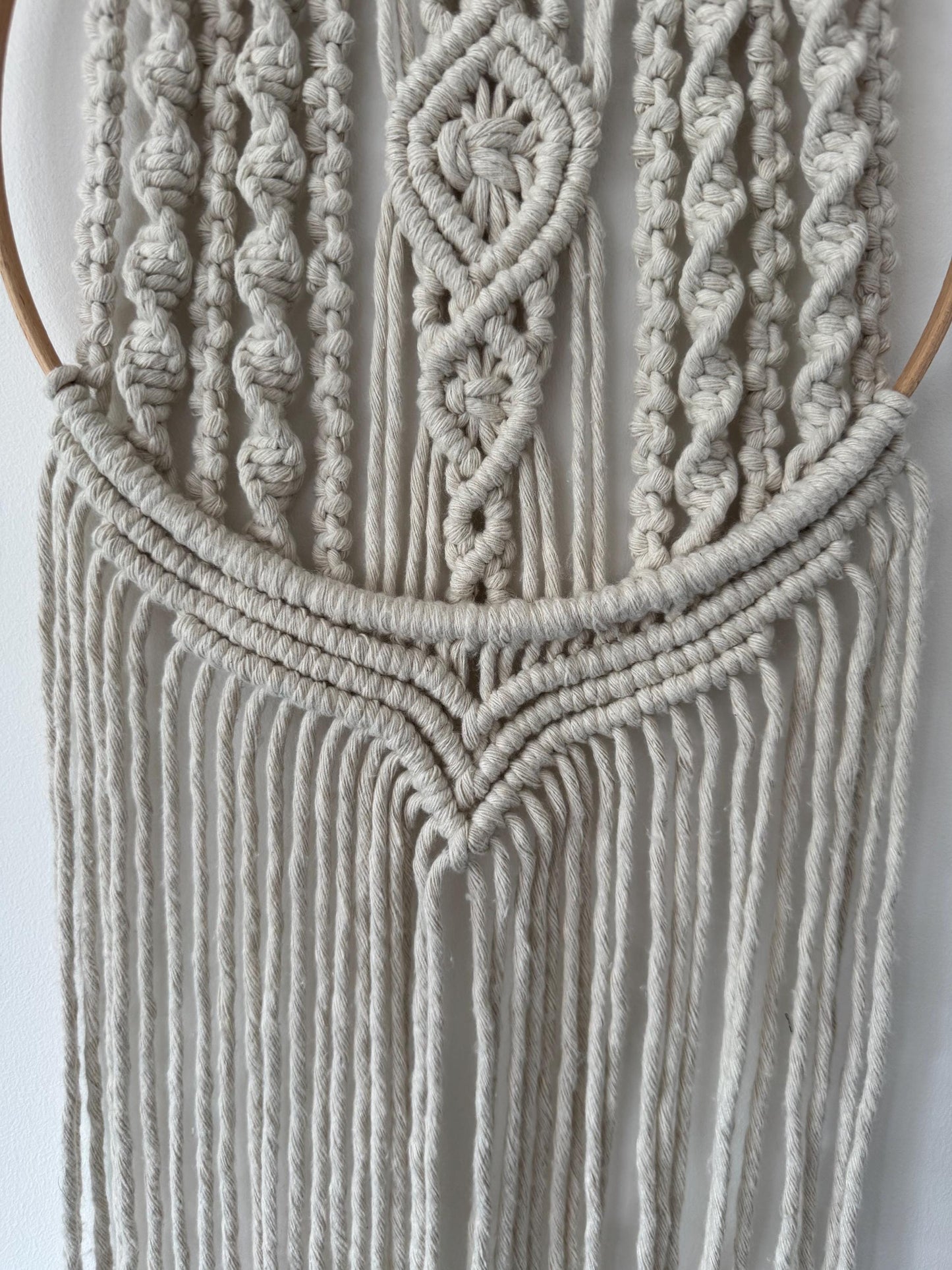 Handmade Macrame Dreamcatcher | Ready-to-Post Studio Sample |  Boho Wedding Arch Wall Hanging