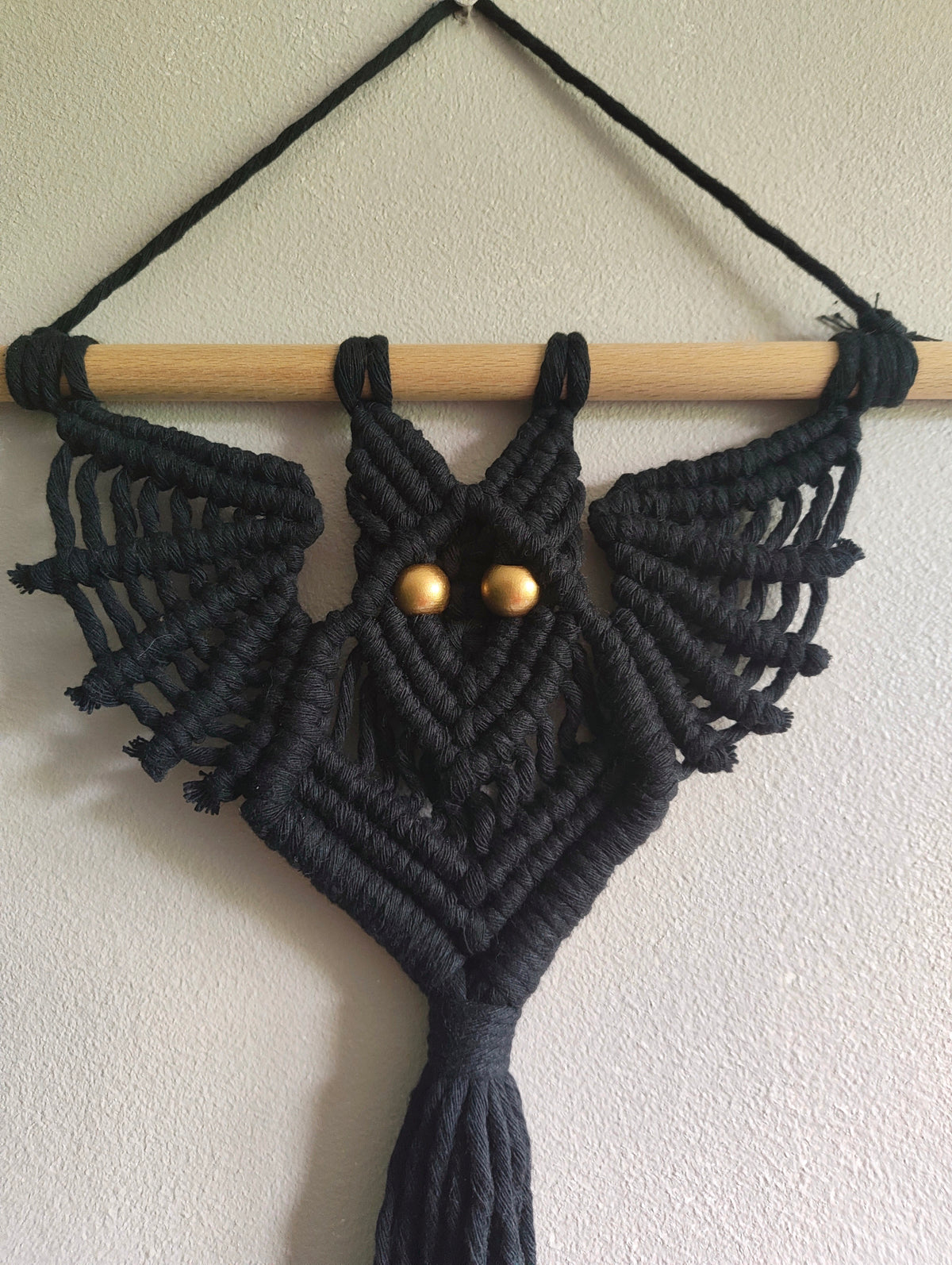 Macrame Bat Wall Hanging