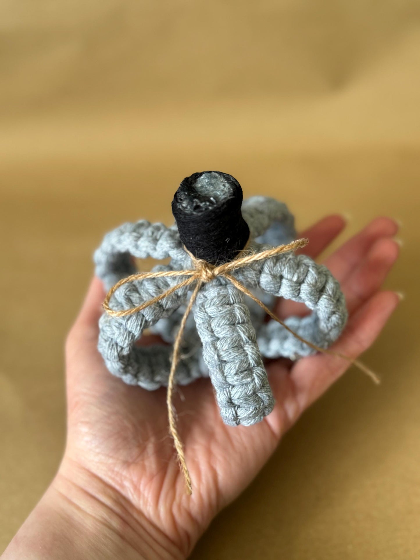 Handmade Macrame Pumpkin | Boho Halloween Decor, Autumn Centerpiece