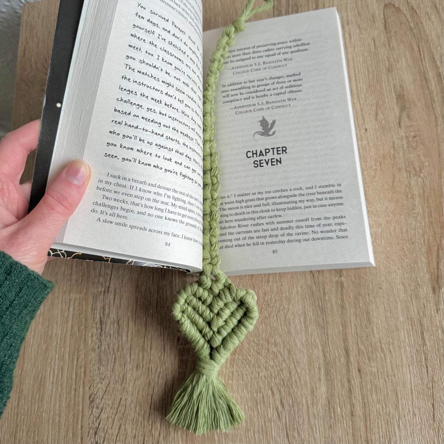 Macrame Heart Bookmark | Ready-to-Post Studio Sample | Handmade Page Marker | Valentine's Day Gift