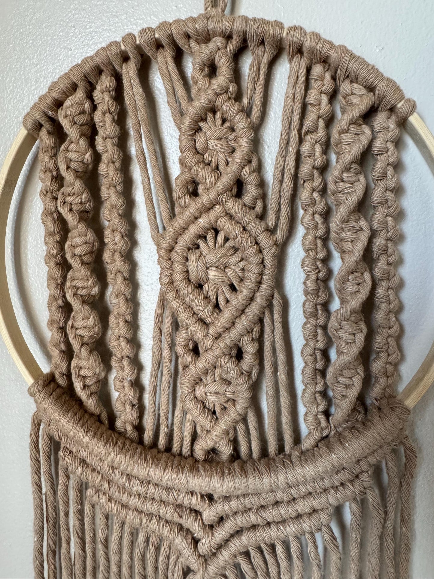Handmade Macrame Dreamcatcher | Ready-to-Post Studio Sample | Wedding Decor Wall Hanging