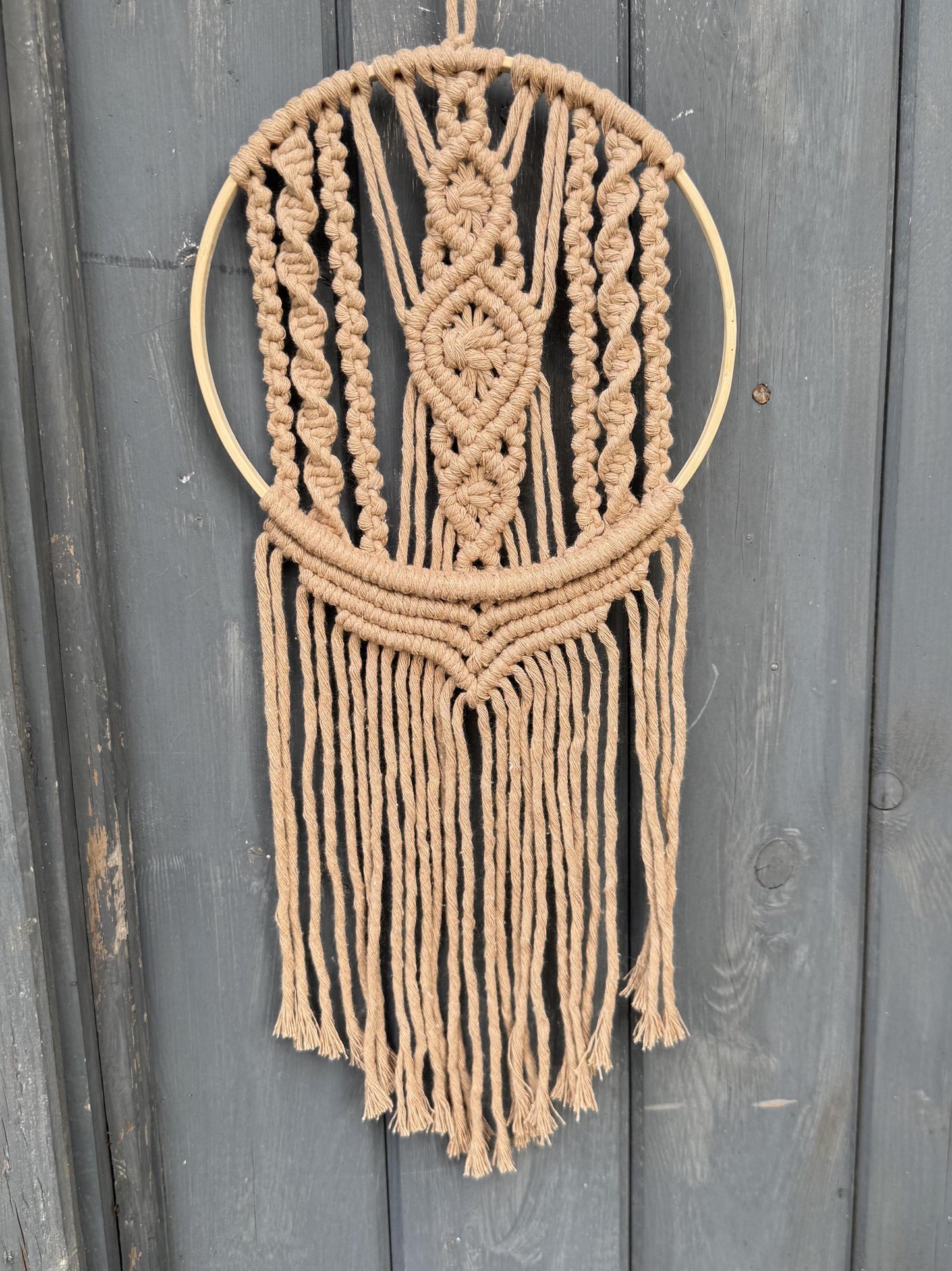 Handmade Macrame Dreamcatcher | Ready-to-Post Studio Sample | Wedding Decor Wall Hanging