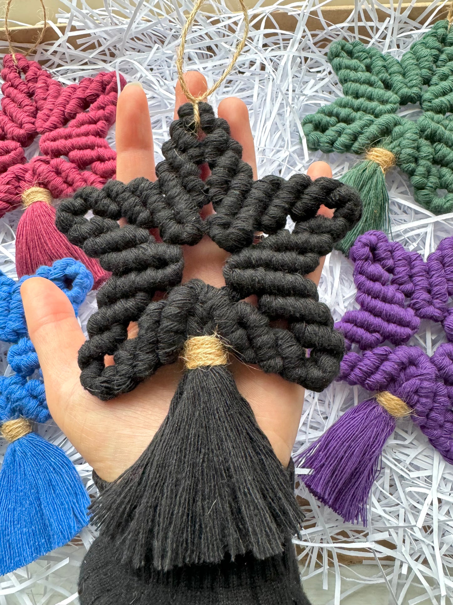 Macrame Star Ornament | Boho Christmas Tree Decor