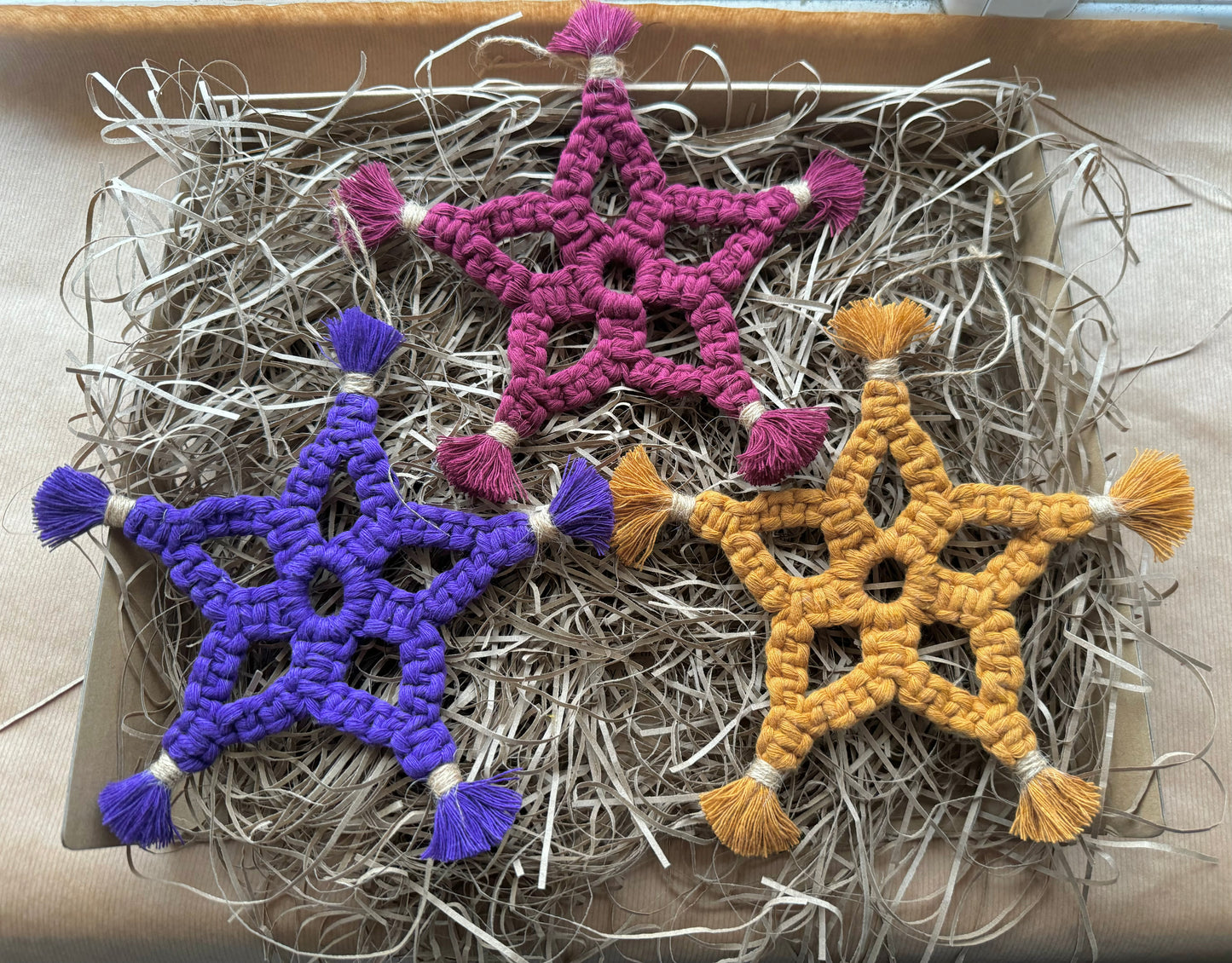 Macrame Star Ornament | Boho Christmas Tree Decoration