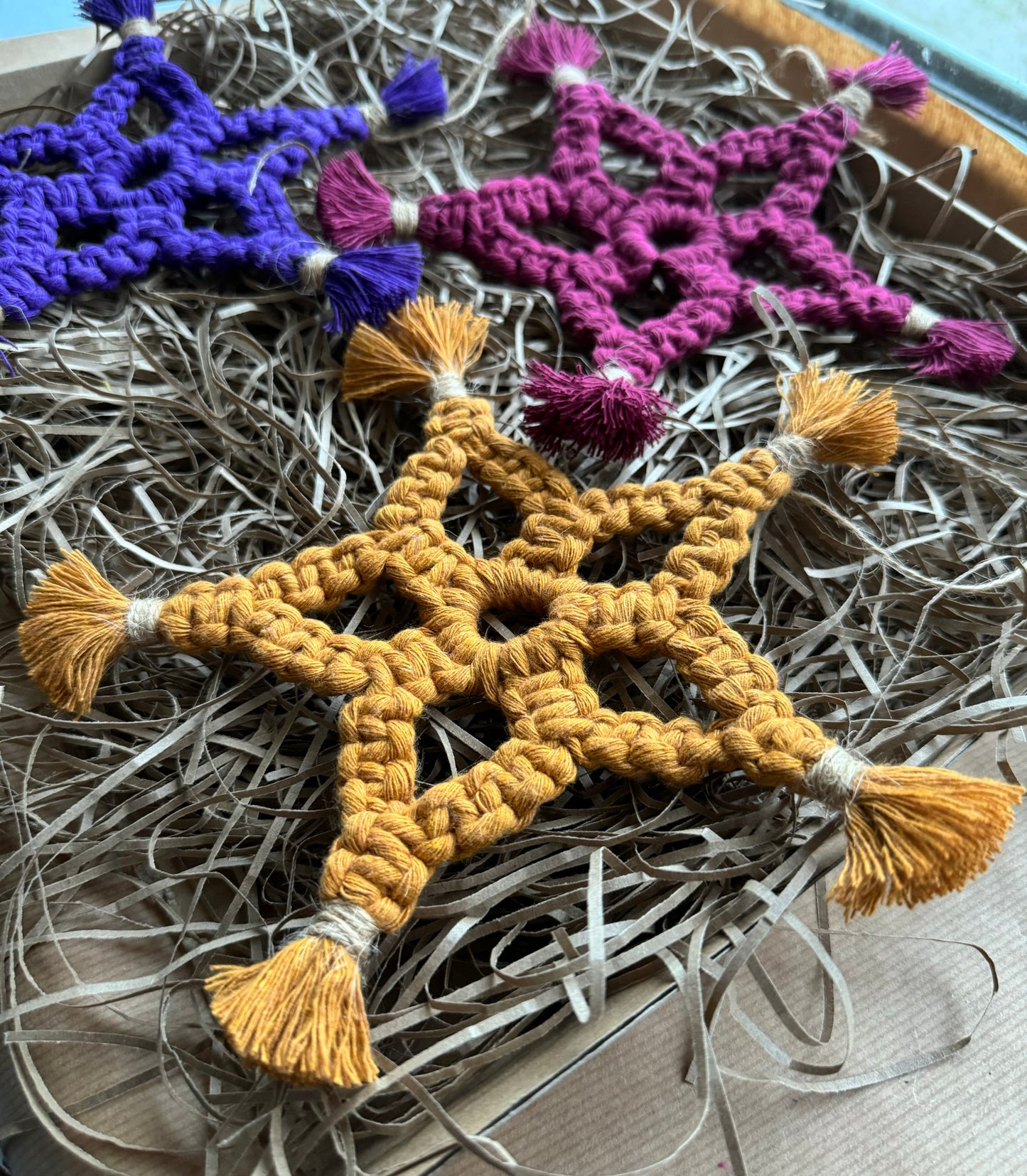 Macrame Star Ornament | Boho Christmas Tree Decoration