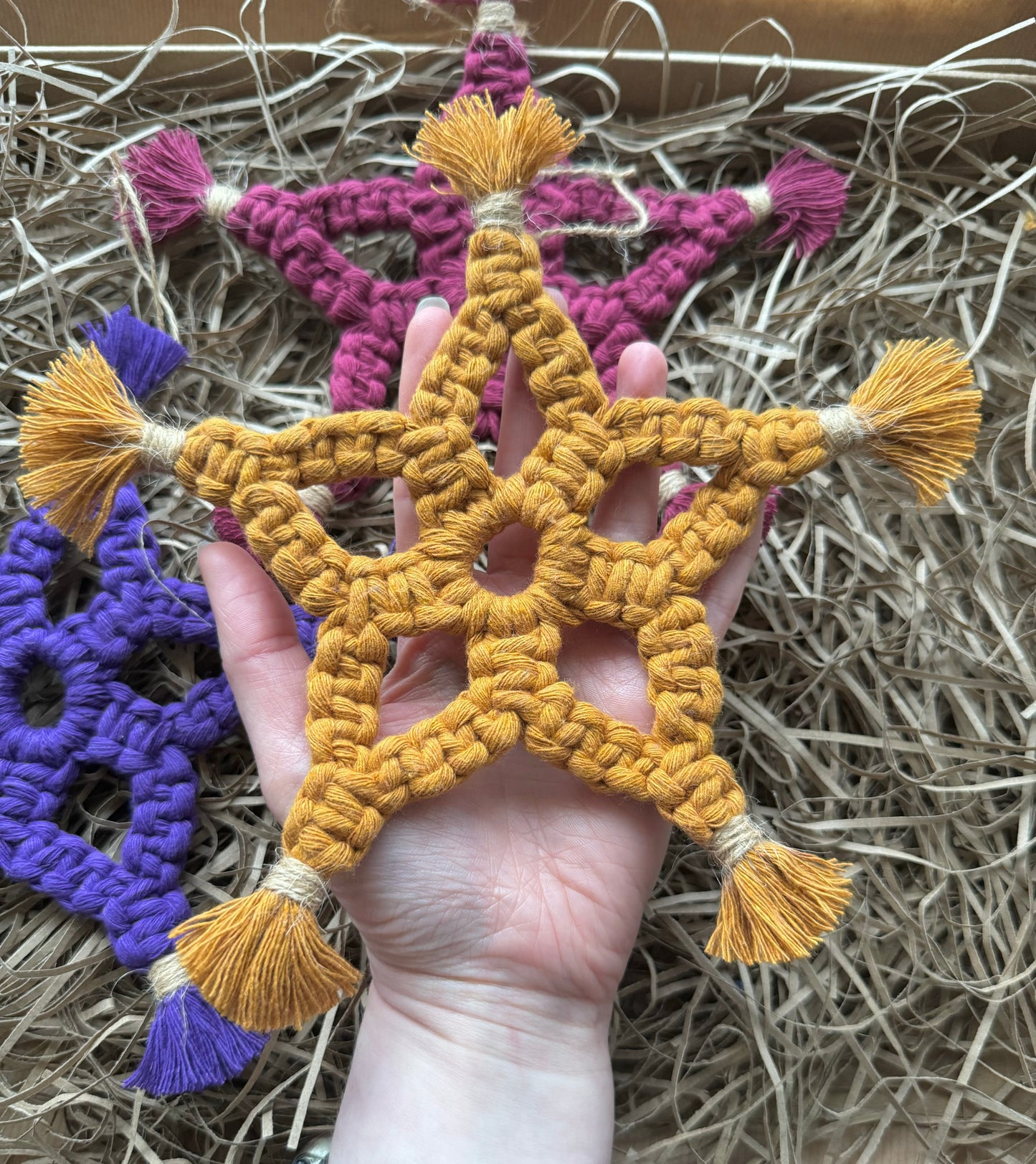 Macrame Star Ornament | Boho Christmas Tree Decoration
