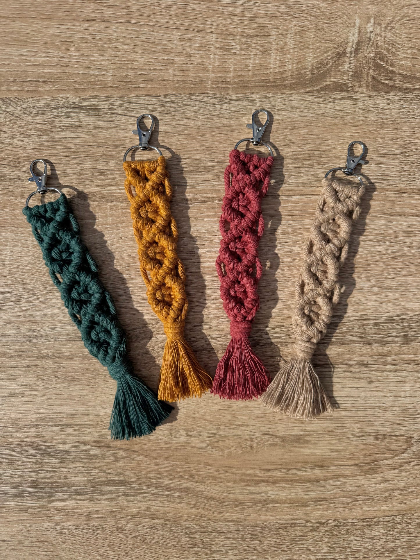Macrame Keyring | Custom Knotted Boho Bag Charm