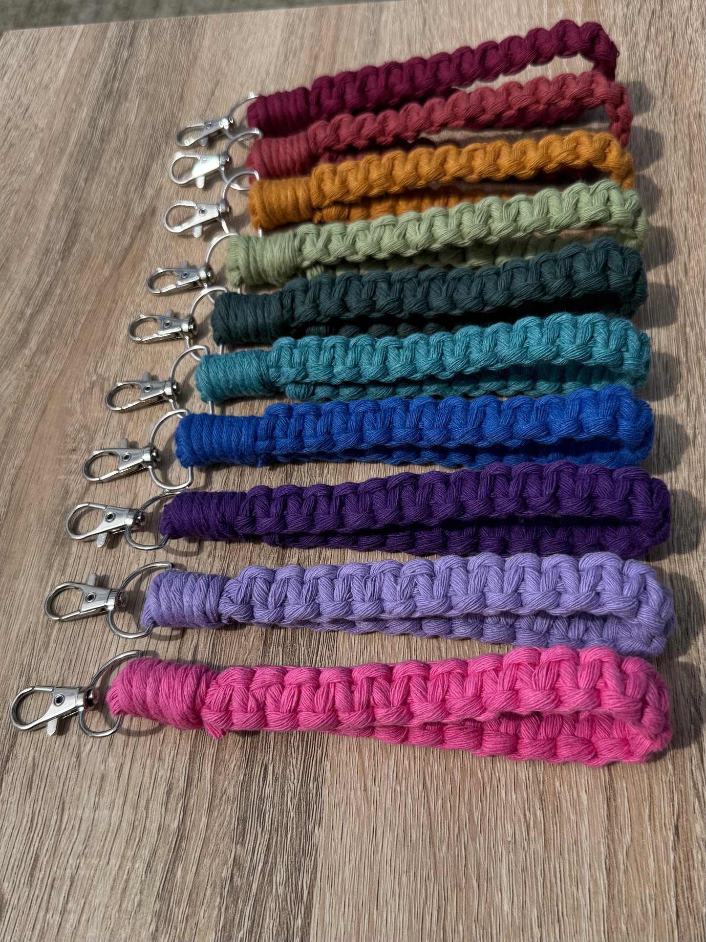 Macrame Wristlet Keychain | Boho Key Loop Bag Charm