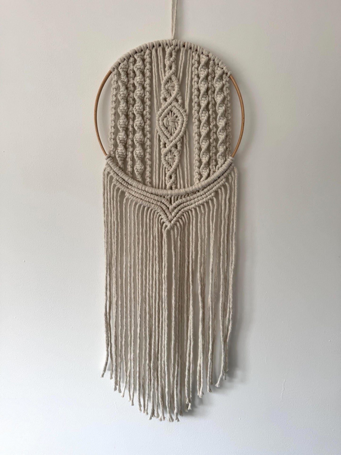 Handmade Macrame Dreamcatcher | Ready-to-Post Studio Sample |  Boho Wedding Arch Wall Hanging