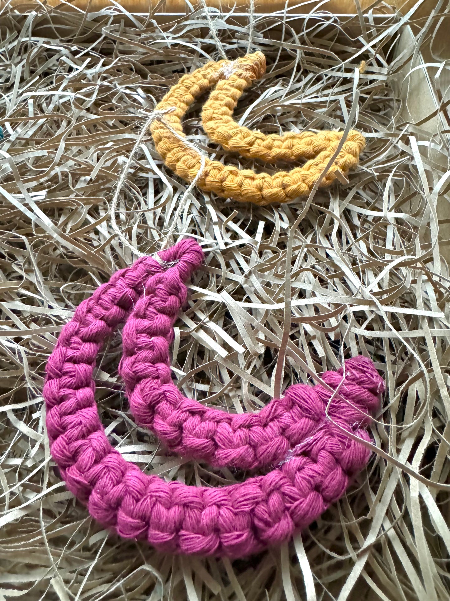 Handmade Macrame Moon Ornament | Celestial Christmas Tree Decoration